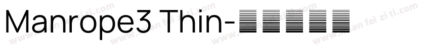 Manrope3 Thin字体转换